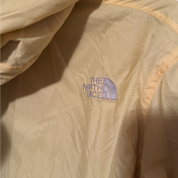 The North Face Yellow Lined Windbreaker Zip Up Hooded Jacket Women's Sz M - Picture 5 of 7